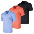 thumbnail image 1 of Real Essentials 3 Pack: Men's Quick-Dry Short Sleeve Athletic Performance Polo Shirt (Available In Big & Tall), 1 of 5