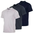 thumbnail image 1 of Real Essentials 3 Pack: Men's Quick-Dry Short Sleeve Athletic Performance Polo Shirt (Available In Big & Tall), 1 of 5