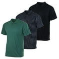 thumbnail image 1 of Real Essentials 3 Pack: Men's Quick-Dry Short Sleeve Athletic Performance Polo Shirt (Available In Big & Tall), 1 of 5