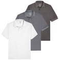 thumbnail image 1 of Real Essentials 3 Pack: Men's Regular-Fit Ribbed Polo Shirt With Pocket (Available in Big & Tall), 1 of 6