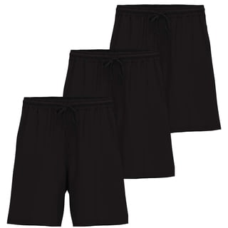 Real Essentials 3 Pack: Men's Soft Lounge Pajama Bottoms Sleep Shorts Breathable Cool Fabric (Available in Big & Tall)