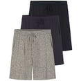 thumbnail image 1 of 3 Pack: Men's Soft Pajama Shorts with Drawstring & Pockets 4-Way Stretch & Wicking (Available In Big & Tall), 1 of 6