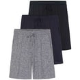 thumbnail image 1 of 3 Pack: Men's Soft Pajama Shorts with Drawstring & Pockets 4-Way Stretch & Wicking (Available In Big & Tall), 1 of 6