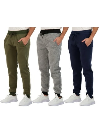 RBX Active Men's Space Dye Fleece Lined Performance Joggers With