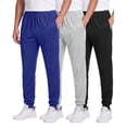 thumbnail image 1 of 3 Pack Men's Mesh Joggers Sweatpants Gym Athletic Workout Pockets Track, 1 of 3