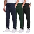 thumbnail image 1 of 3 Pack Men's Mesh Joggers Sweatpants Gym Athletic Workout Pockets Track, 1 of 4