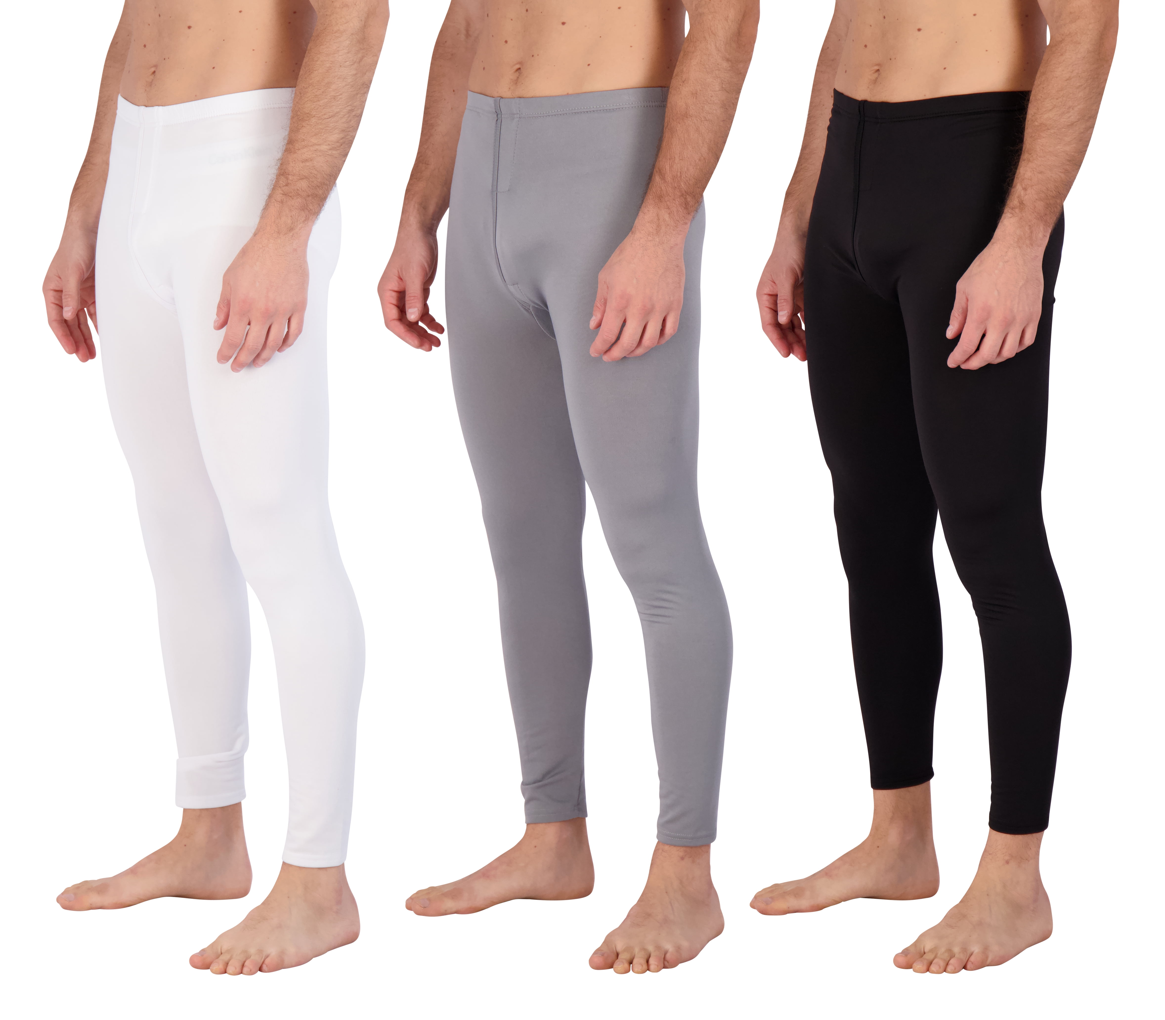 Fly Body Base Real Essentials 3 Pack: Men's Thermal Underwear Base Layer Fleece Lined ...