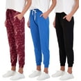 thumbnail image 1 of Real Essentials 3 Pack: Women's Ultra-Soft Lounge Joggers Athletic Yoga Pants with Pockets (Available in Plus Size), 1 of 6
