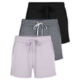 thumbnail image 1 of Real Essentials 3 Pack: Womens Ultra-Soft Athletic Lounge Casual Sweat Shorts with Pockets (Available in Plus Size), 1 of 6