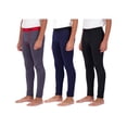 thumbnail image 1 of Real Essentials 3 Pack: Youth Boys Compression Pants Leggings Tights Baselayer Cold Gear Sports Football Basketball, 1 of 5