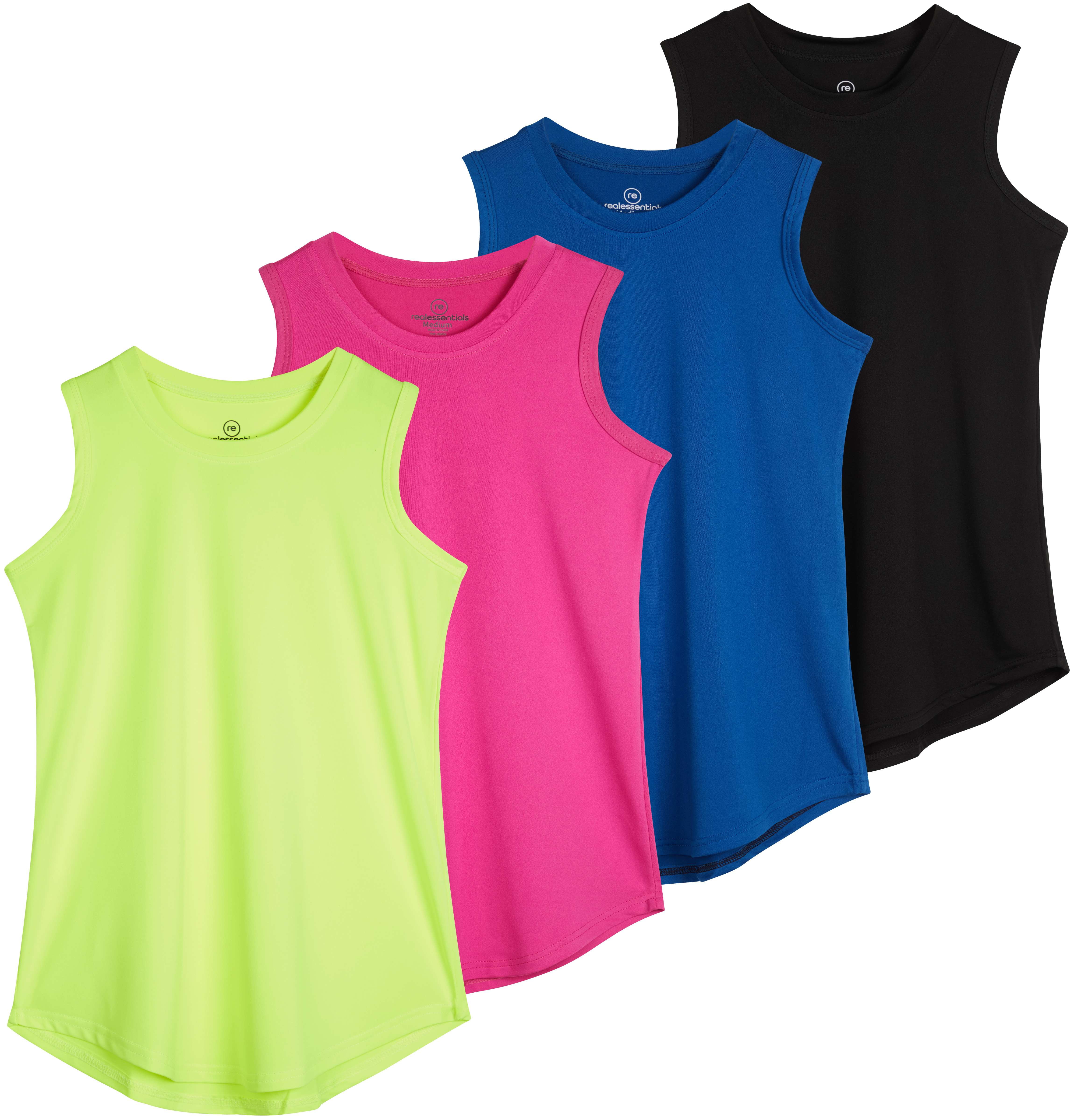 Real Essentials Girls Active Dry Fit Performance Tank Top 4 Pack real-essentials-girls-active-dry-fit-performance-tank-top-4-pack