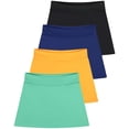 thumbnail image 1 of Real Essentials 4 Pack: Girls' Active Athletic Skort - Tennis Golf Skirt for Kids with Shorts Lining (4-16), 1 of 7
