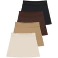 thumbnail image 1 of Real Essentials 4 Pack: Girls' Active Athletic Skort - Tennis Golf Skirt for Kids with Shorts Lining (4-16), 1 of 7