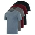 thumbnail image 1 of Real Essentials 4 Pack: Men's Cotton Performance Short Sleeve Crew Neck Pocket T-Shirt Athletic Top (Available in Big & Tall), 1 of 6