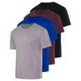 thumbnail image 1 of Real Essentials 4 Pack: Men's Cotton Performance Short Sleeve Crew Neck Pocket T-Shirt Athletic Top (Available in Big & Tall), 1 of 6