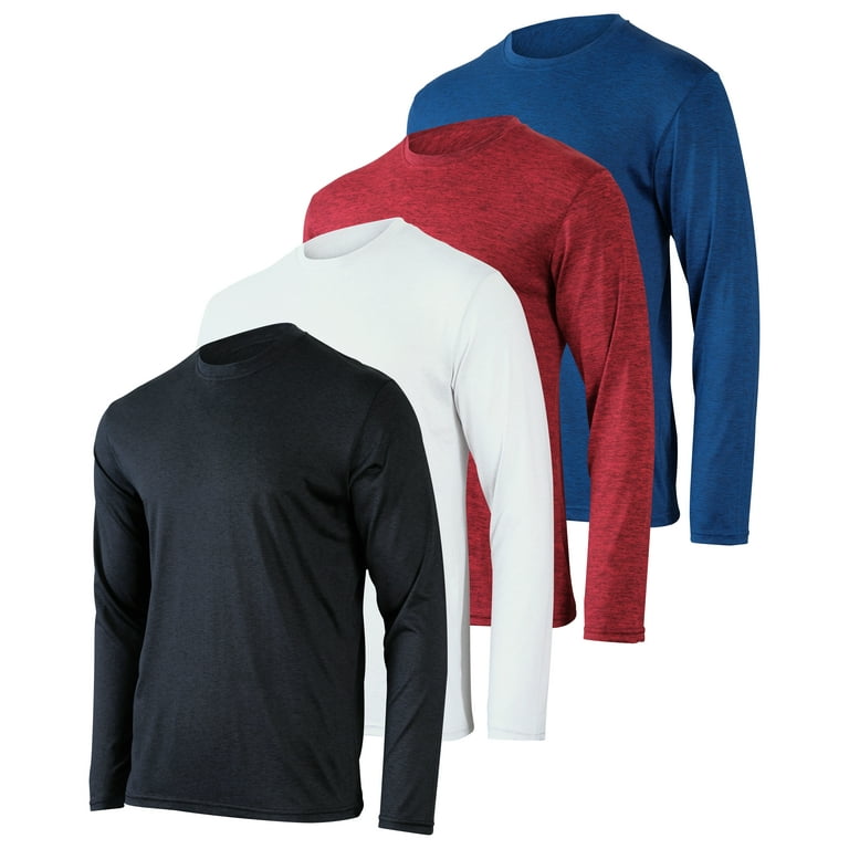 Men's Moisture Wicking Long Sleeve T-Shirt Outdoor Active Athletic
