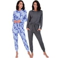 thumbnail image 1 of Real Essentials 4 Piece: Women's Long Sleeve Pullover Hoodie Henley Sweatshirt & Jogger Set- Athletic Lounge Sweatsuit, 1 of 7