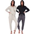 thumbnail image 1 of Real Essentials 4 Piece: Women's Long Sleeve Pullover Hoodie Henley Sweatshirt & Jogger Set- Athletic Lounge Sweatsuit, 1 of 7