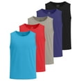 thumbnail image 1 of Real Essentials 5 Pack: Boys' Breeze Tech Tank Top - Sleeveless Athletic Shirt for Kids Youth Teens (Ages 6-18), 1 of 6