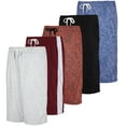 thumbnail image 1 of Real Essentials 5-Pack Boys' Dry-Fit Active Athletic Performance Basketball Shorts with Pockets, 1 of 6