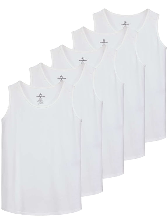 5 Pack: Dry-Fit Muscle Tank Tops Sleeveless Shirts Workout Tees Athletic Running Tees (Big & Tall Available)