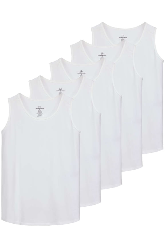5 Pack: Dry-Fit Muscle Tank Tops Sleeveless Shirts Workout Tees Athletic Running Tees (Big & Tall Available)