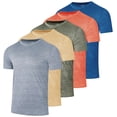 thumbnail image 1 of Real Essentials 5 Pack: Men's Dry-Fit Short Sleeve Crew Neck T Shirts Fitness Running Gym Workout Cool Exercise Athletic Tee, 1 of 9