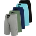 thumbnail image 1 of 5 Pack Men's Dry Fit Basketball Shorts Gym Athletic Casual Workout Running, 1 of 6