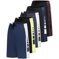thumbnail image 1 of 5 Pack Men's Dry Fit Basketball Shorts Gym Athletic Casual Workout Running, 1 of 6