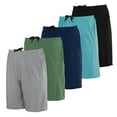 thumbnail image 1 of Real Essentials 5 Pack: Men's Dry-Fit Sweat Resistant Active Athletic Performance Shorts, 1 of 6