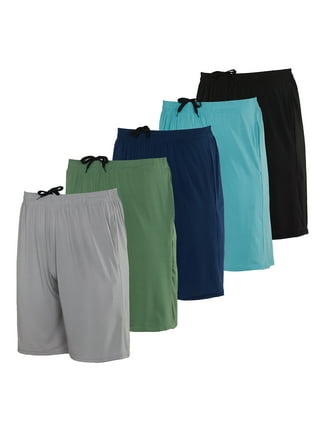 Real Essentials - Paquete de 5 shorts deportivos para hombre, shorts de  rendimiento deportivo con tela Dry-Fit resistentes al sudor