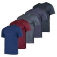 thumbnail image 1 of Real Essentials 5 Pack: Men’s Short Sleeve Dry Fit Active Crew Neck T Shirt - Athletic Running Gym Workout Tee Tops, 1 of 5