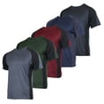 thumbnail image 2 of Men's Blue Mesh Short Sleeve T-Shirt - Athletic Running Gym Tee With Moisture Wicking 2 of 11