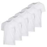 Real Essentials 5 Pack: Men’s V-Neck Dry-Fit Moisture Wicking Active ...