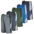 thumbnail image 1 of Real Essentials 5-Pack Youth Dry-Fit Active Athletic Basketball Gym Shorts With Pockets Boys & Girls, 1 of 6