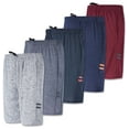 thumbnail image 1 of Real Essentials 5-Pack Youth Dry-Fit Active Athletic Basketball Gym Shorts With Pockets Boys & Girls, 1 of 6