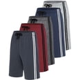 thumbnail image 1 of Real Essentials 5 Pack: Boys' Dry Fit Basketball Shorts for Youth Kids Teens - Athletic Running Soccer Sports with Pockets, 1 of 6