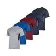 thumbnail image 1 of Real Essentials 5 Pack: Youth Dry-Fit Moisture Wicking Active Athletic Performance Short-Sleeve T-Shirt Boys & Girls, 1 of 5