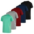 thumbnail image 1 of Real Essentials 5 Pack: Youth Dry-Fit Wicking Active Athletic Performance Short Sleeve T-Shirt Boys & Girls Shirts, 1 of 6
