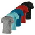 thumbnail image 1 of Real Essentials 5 Pack: Youth Dry-Fit Wicking Active Athletic Performance Short Sleeve T-Shirt Boys & Girls Shirts, 1 of 6