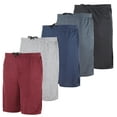 thumbnail image 1 of Real Essentials Boys' 5-Pack Mesh Active Athletic Performance Basketball Shorts With Pockets, 1 of 7