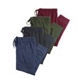 thumbnail image 1 of Real Essentials 4 Pack: Men's Cotton Jersey Soft Jogger Sleep Lounge Pajama Drawstring & Pockets (Available in Big & Tall), 1 of 4