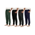 thumbnail image 1 of Real Essentials Men's 4-Pack Cotton Lounge Joggers, 1 of 5