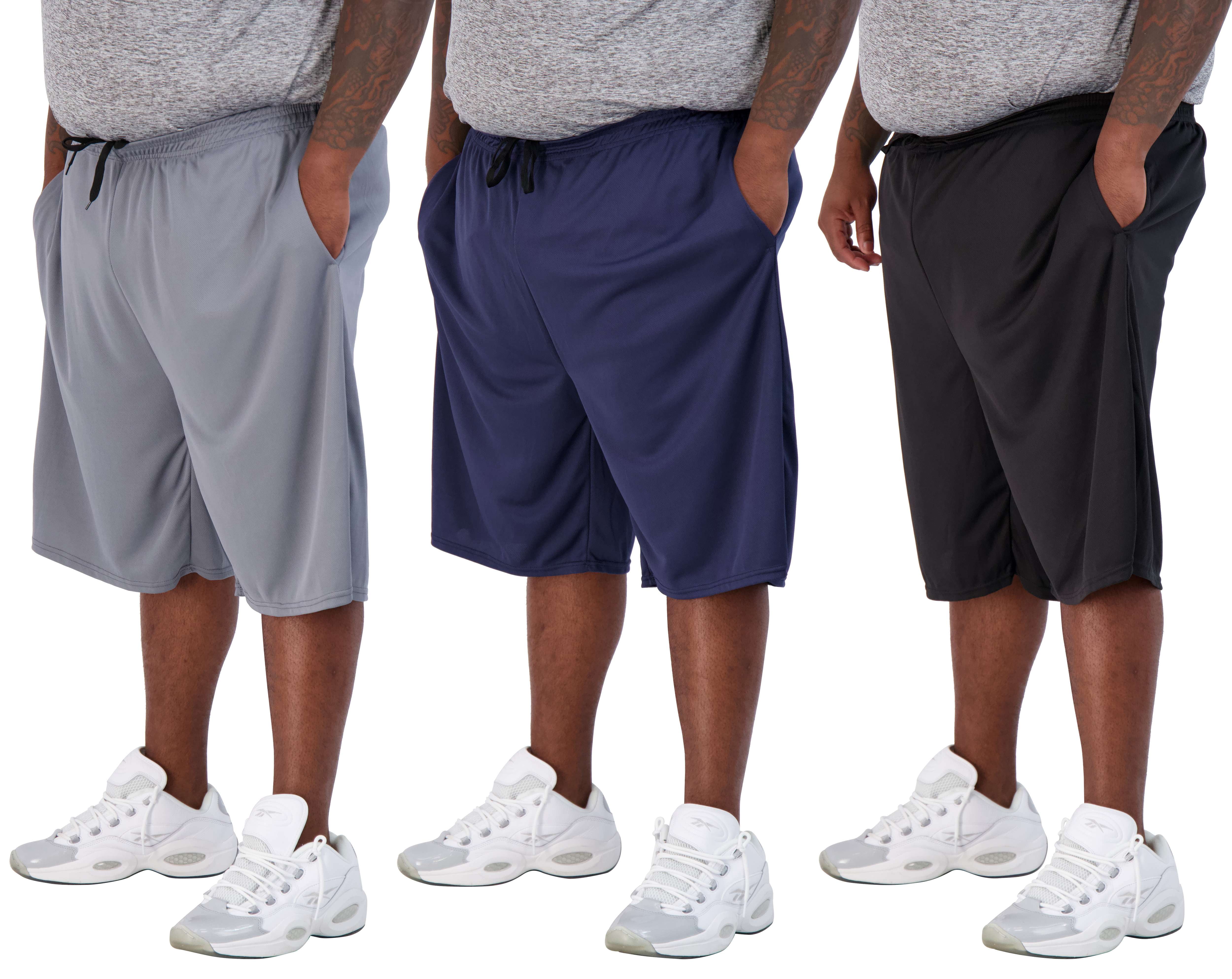 Men's Compression Pants 3-Pack - Moisture-Wicking, Flexible, Regular & Big/Tall Sizes