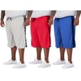 thumbnail image 1 of Real Essentials Men's Big & Tall 3-Pack Dry Fit & Mesh Active Athletic Perfomance Shorts (3X-5X), 1 of 5