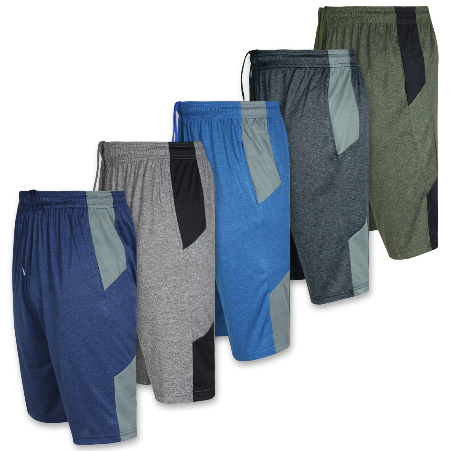 Athletic Works Boys Core DriWorks 2-Pack Shorts, Sizes 4-18 & Husky ...