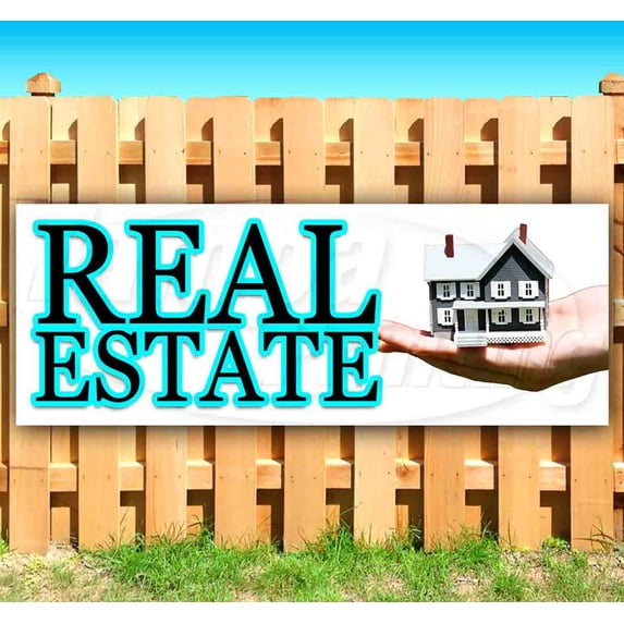 Real Estate 13 oz Vinyl Banner With Metal Grommets