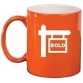 thumbnail image 1 of Real Estate Agent Broker Realtor Sold Ceramic Coffee Mug Tea Cup Gift for Her, Him, Friend, Coworker, Wife, Husband (11oz Orange), 1 of 1