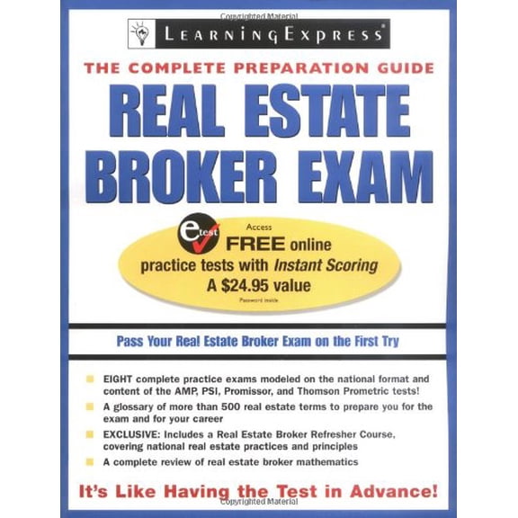 Pre-Owned Real Estate Broker Exam (Paperback) by Learningexpress LLC