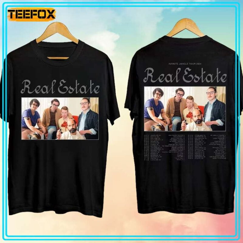 Real Estate Infinite Jangle Tour 2024 Concert TShirt